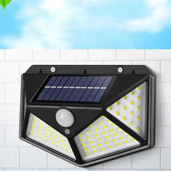 Luz Solar Triangular 100LED