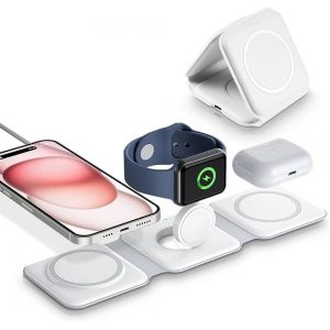 Carregador Wireless 3-em-1 Dobrável